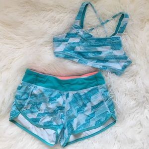 Ivivva Sports bra and shorts set
